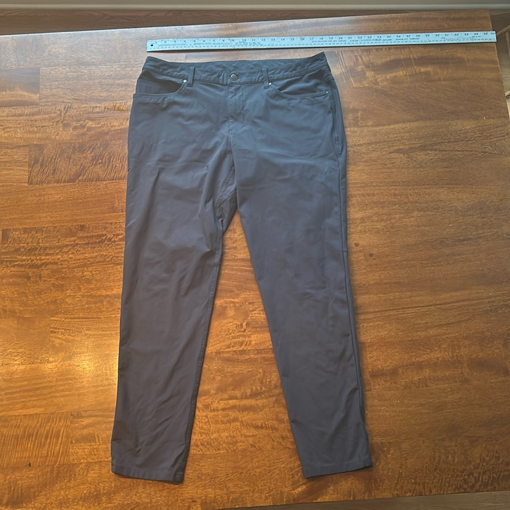 Lululemon men’s ABC pants, 36 waist, 32 inseam, charcoal